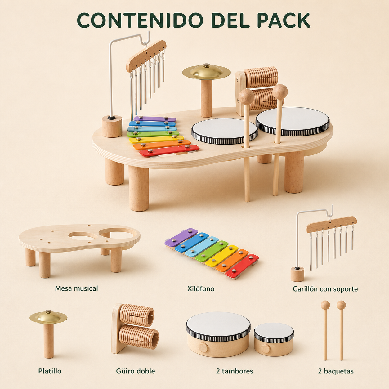 Melodía — Mesa musical Montessori