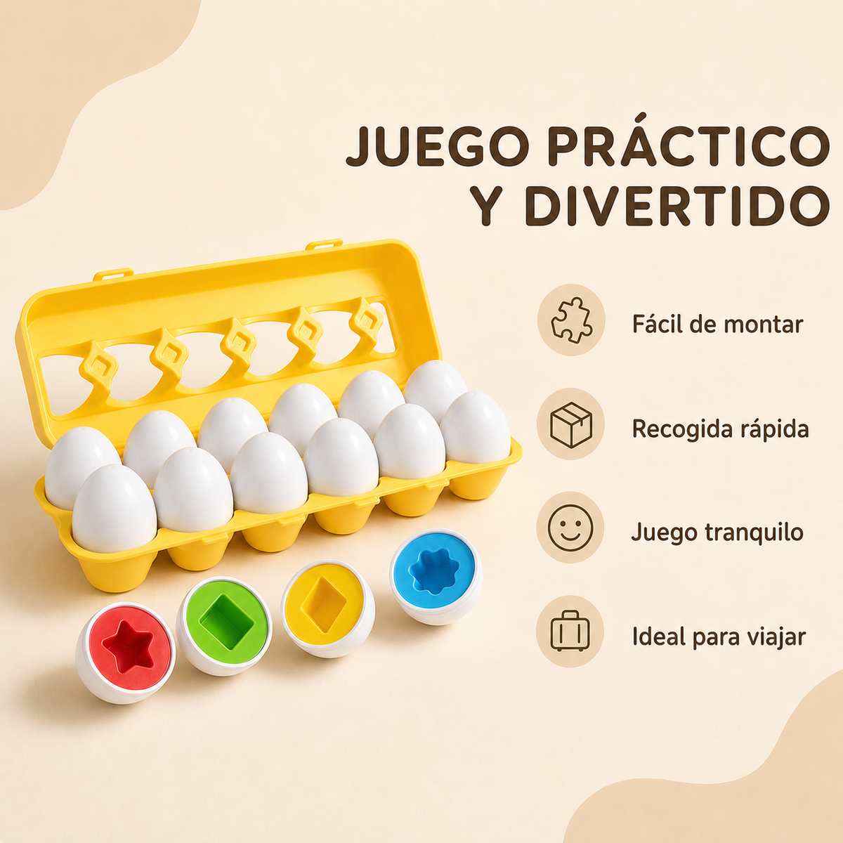 Nido — Huevos de formas y colores
