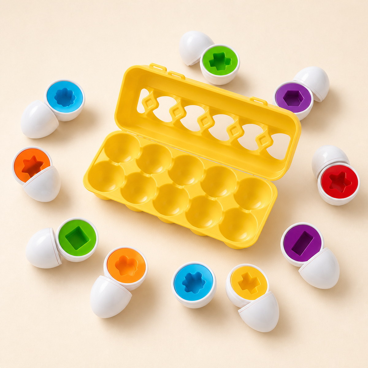 Nido — Huevos de formas y colores