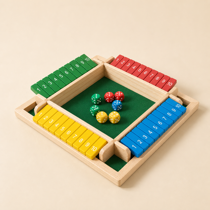 Numo — Juego de dados y cálculo en madera